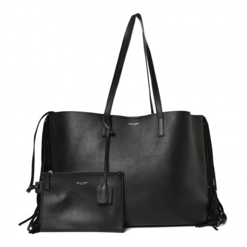 Authentic YSL Calfskin Fringe Shopping Tote - relisted
